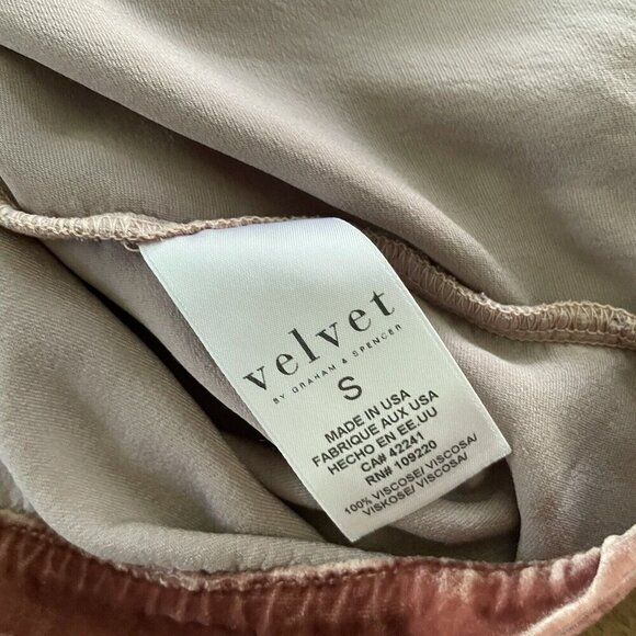 Velvet by Graham & Spencer Womens Aggie Dress Sz Small Rose Gold Pink Mini Shift - Picture 10 of 10